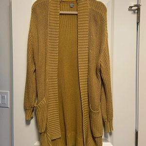 Long Yellow Cardigan American Eagle